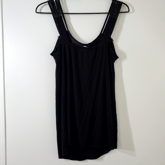 Body Central Black Womens Camisol Tank Top Embellished Neck Line Large - Picture 8 of 11